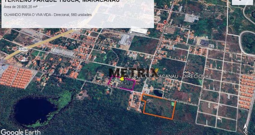 Terreno à venda, 28605 m² por R$ 9.000.000,00 - Parque Tijuca - Maracanaú/CE