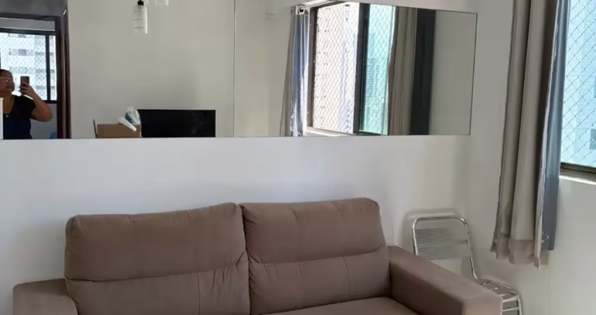 Mobiliado de 1qt em boa viagem próximo a via mangue e escolas