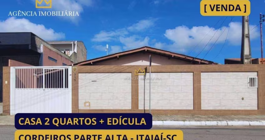 Casa com 2 dormitórios à venda, 130 m² por R$ 550.000,00 - Cordeiros - Itajaí/SC