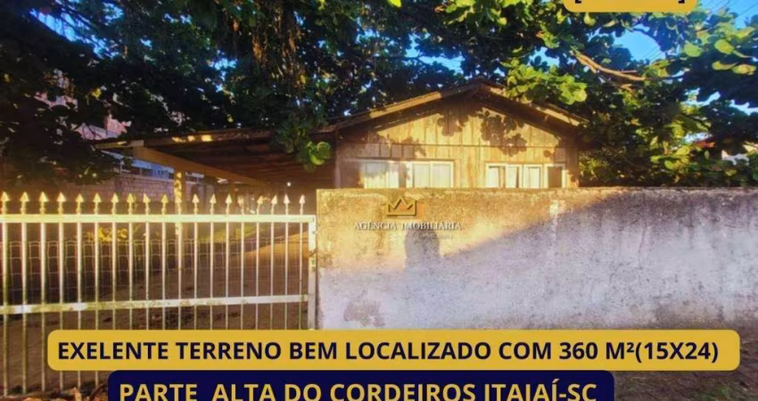 Terreno à venda, 360 m² por R$ 640.000,00 - Cordeiros - Itajaí/SC