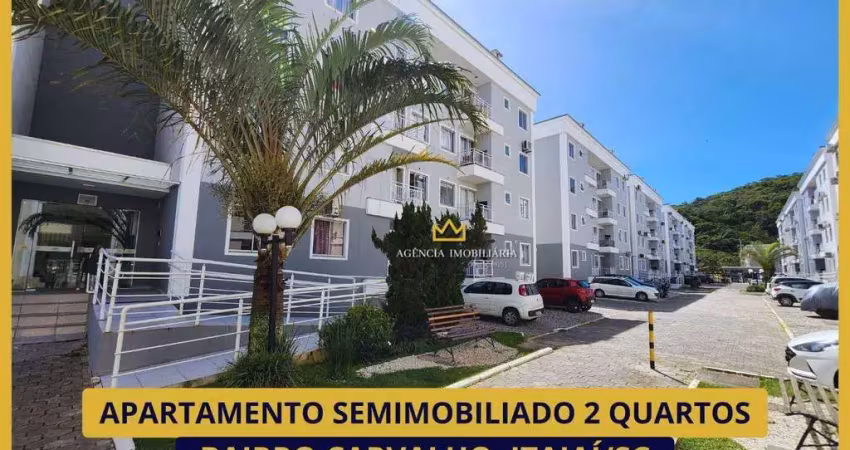 Apartamento 2 quartos,  5 minutos da univali - carvalho itajaí/sc