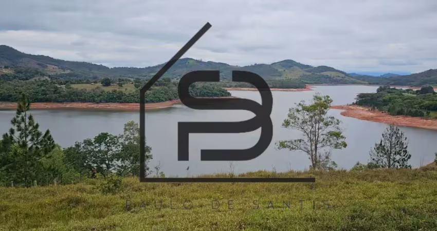 Terreno pé na agua à venda na represa de vargem, bairro rio acima, com matricula.