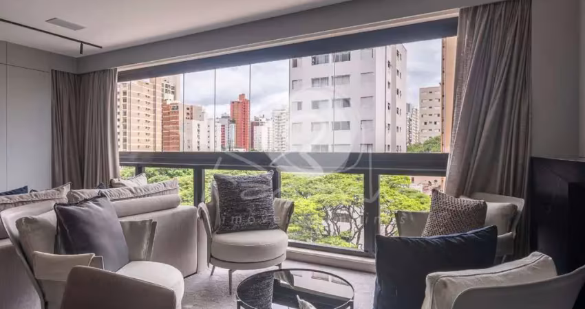 Apartamento decorado e mobiliado de altíssimo padrão para venda no cambuí - façanha imóveis campinas