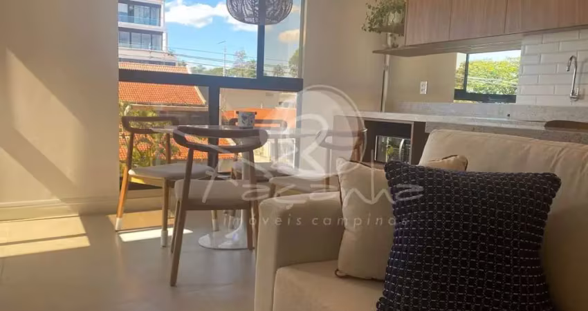 Apartamento mobiliado com 1 quarto 2 garagens para locação nova campinas - façanha imóveis