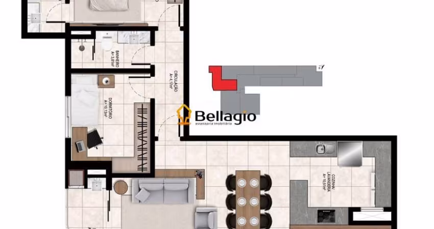 Apartamento 2 dormitórios à venda Nossa Senhora das Dores Santa Maria/RS