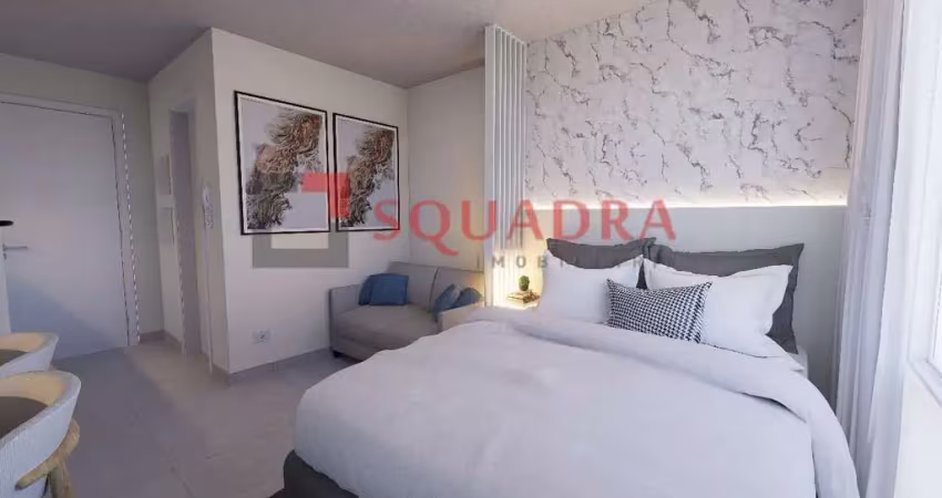 Apartamento studio com 21 m² no centro, curitiba/pr