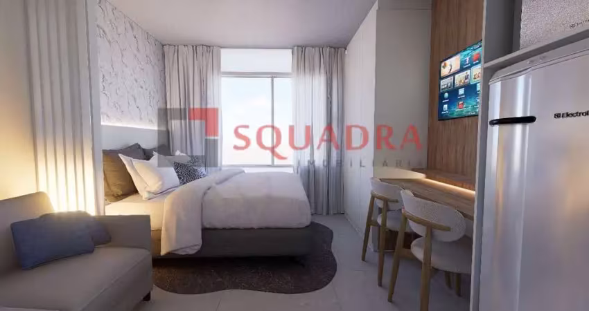 Apartamento studio com 21 m² no centro, curitiba/pr