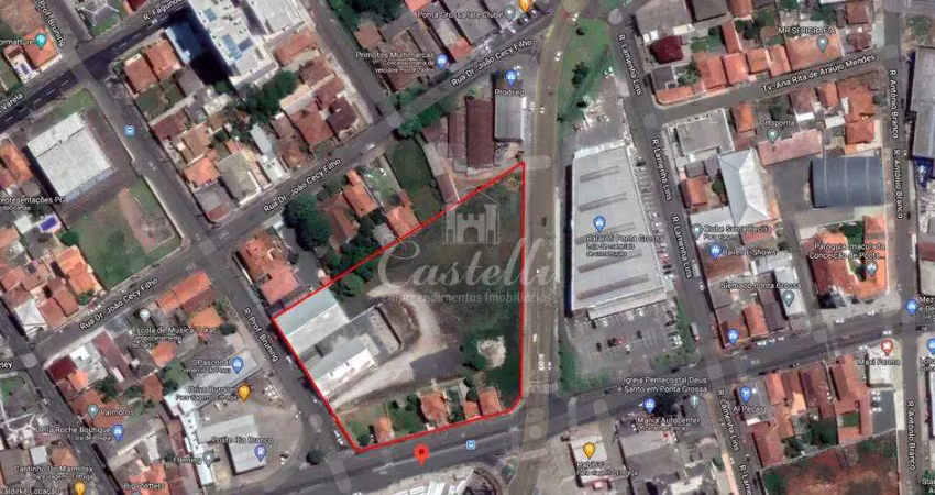 Terreno à venda na Av. Carlos Cavalcanti, 147, Uvaranas, Ponta Grossa