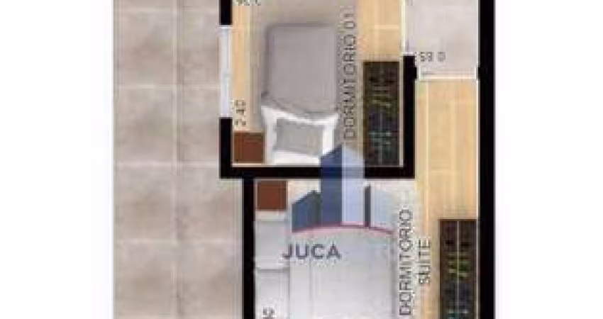 Apartamento com 2 dormitórios à venda, 45 m² por R$ 342.450,00 - Santa Maria - Santo André/SP