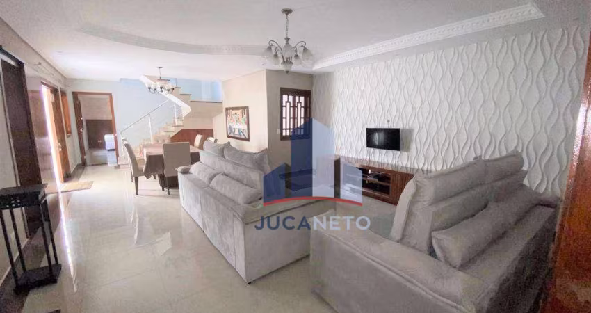 Sobrado com 3 dormitórios para alugar, 313 m² por R$ 10.446,35/mês - Matriz - Mauá/SP