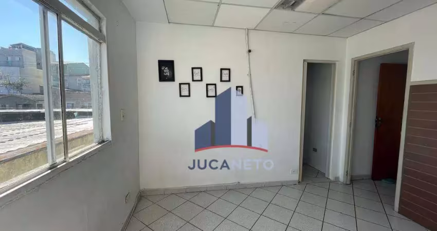 Sala para alugar, 35 m² por r$ 1.250/mês - vila luzita - santo andré/sp