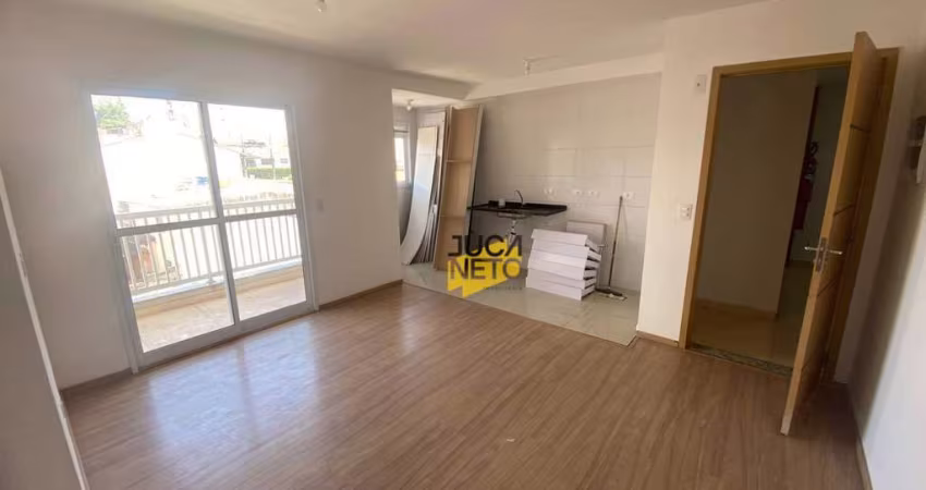 Apartamento com 2 dormitórios para alugar, 60 m² por R$ 2.543,00/mês - Vila Guarani - Mauá/SP