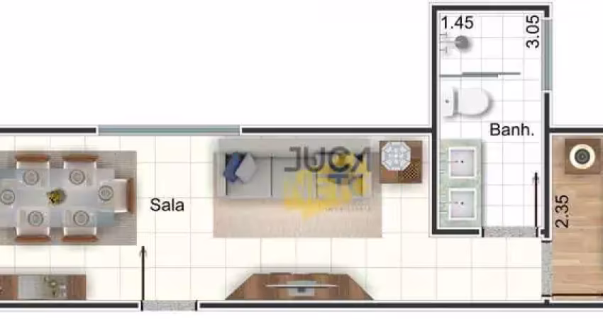 Apartamento com 1 dormitório à venda, 37 m² por r$ 230.000,00 - vila bocaina - mauá/sp
