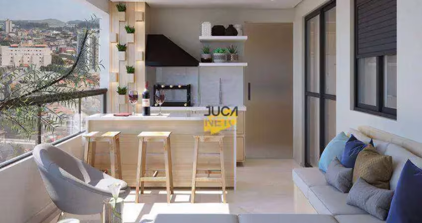 Apartamento com 3 dormitórios à venda, 88 m² por R$ 740.000,00 - Vila Nossa Senhora das Vitórias - Mauá/SP