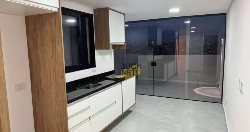Cobertura com 2 dormitórios à venda, 89 m² por r$ 545.000,00 - parque erasmo assunção - santo andré/sp