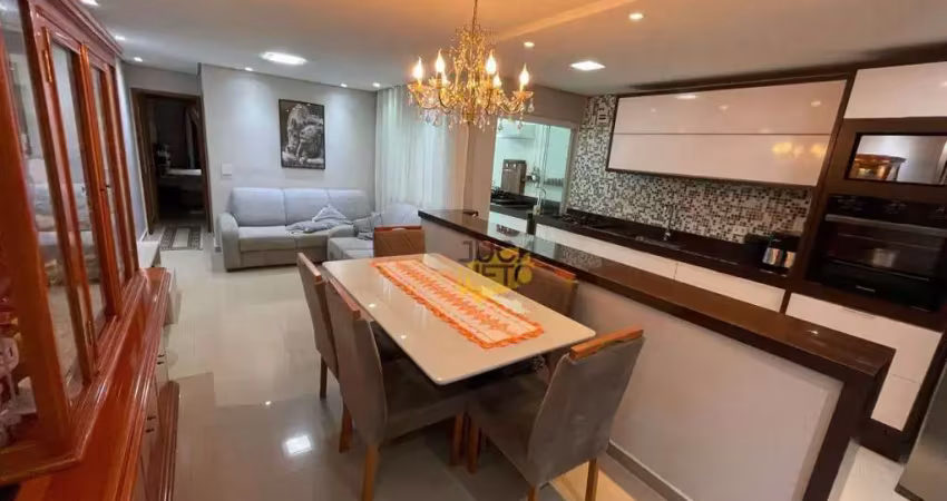Apartamento com 2 dormitórios à venda, 70 m² por r$ 420.000 - parque são vicente - mauá/sp