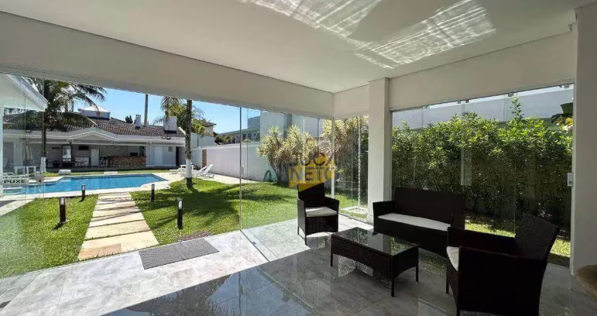 Casa com 7 dormitórios para alugar, 628 m² por r$ 26.900/mês - acapulco - guarujá/sp