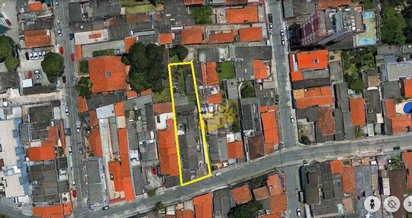 Terreno à venda, 607 m² por r$ 900.000 - vila bocaina - mauá/sp