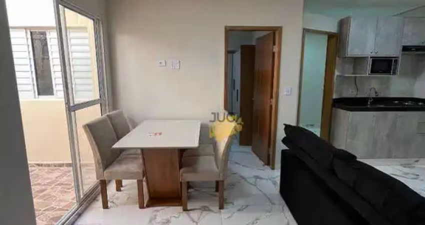 Apartamento com 2 dormitórios à venda, 34 m² por r$ 215.000,00 - vila tibiriçá - santo andré/sp