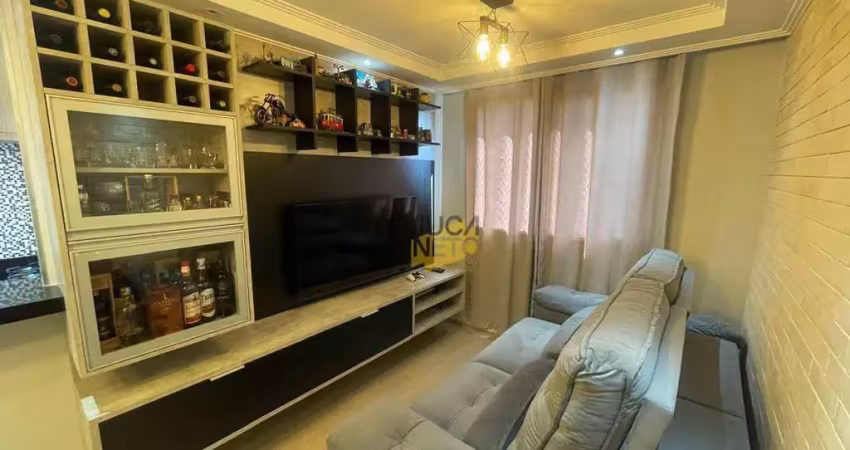 Apartamento com 2 dormitórios à venda, 50 m² por r$ 318.000,00 - parque são vicente - mauá/sp