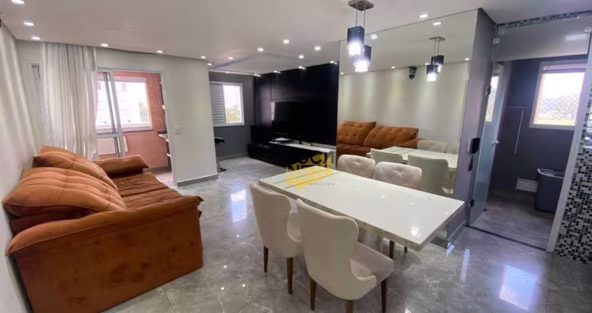 Apartamento com 3 dormitórios à venda, 60 m² por r$ 450.000,00 - vila noêmia - mauá/sp