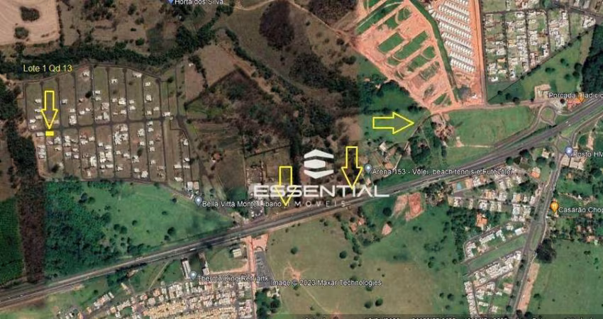 Terreno de esquina, face sombra de 238 m² no Condomínio Bella Vittà em Bady Bassitt-SP