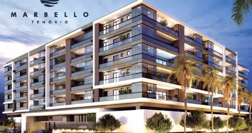 À venda - apartamento 2 dormitórios na praia do tenório - ubatuba