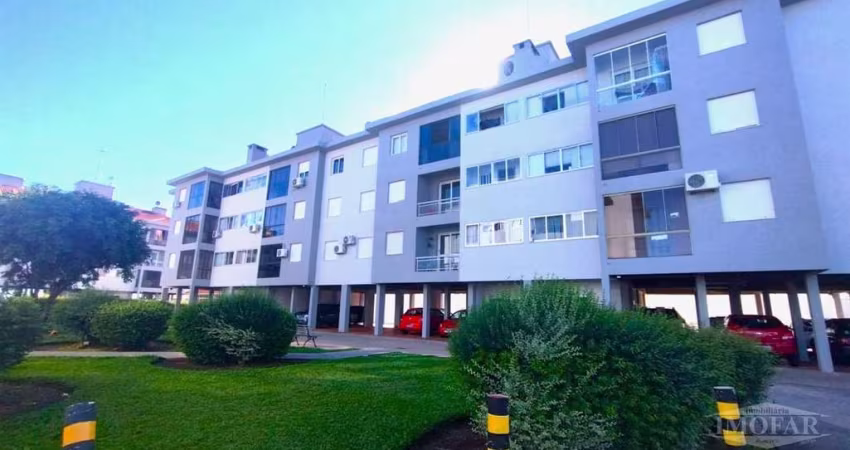 Apartamento com 2 dormitórios, sala de estar  e jantar com sacada, cozinha, área de serviço com churrasqueira, banheiro social e vaga de garagem coberta. Área privativa de 54,46 metros. Confira!