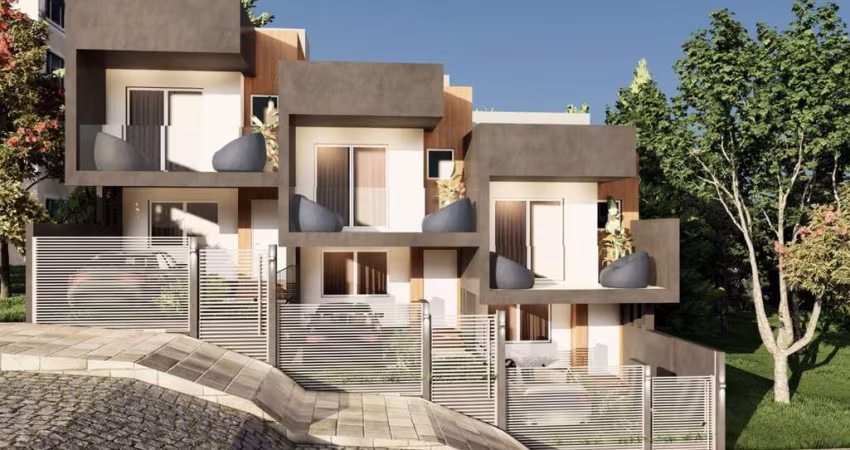 Excelentes sobrados em construção no Vinhedos!
Com 03 dormitórios (sendo 01 suíte com sacada), sala para 02 ambientes, área gourmet, cozinha, churrasqueira, área de serviço, banheiro social e 02 vagas