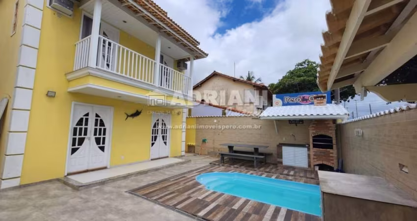 cod: 164 CASA LOCAÇÃO TEMPORADA, COM PISCINA, PERÓ, CABO FRIO