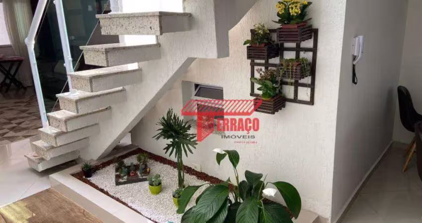 Sobrado à venda, 190 m² por r$ 1.300.000,00 - vila alpina - santo andré/sp