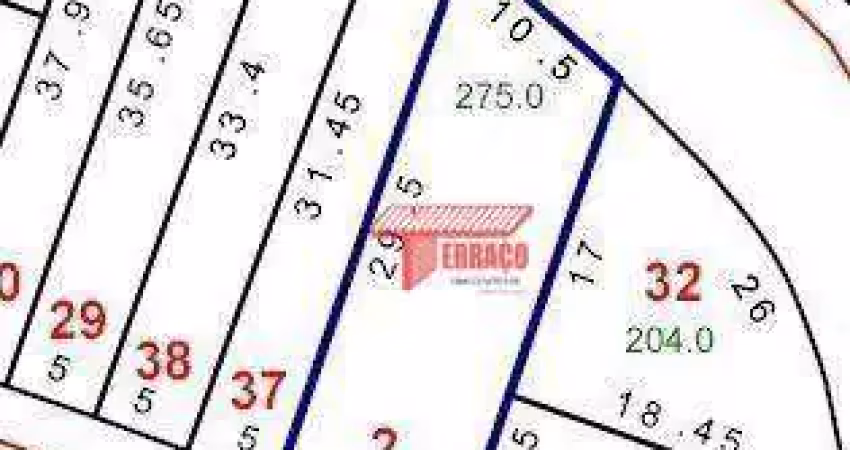 Terreno à venda, 275 m² por r$ 480.000,00 - jardim do estádio - santo andré/sp