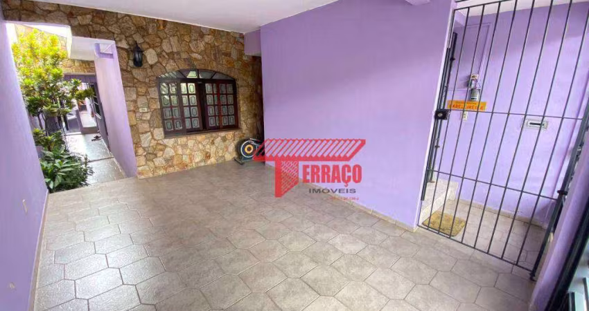 Casa com 2 dormitórios à venda, 178 m²- Jardim do Estádio - Santo André/SP