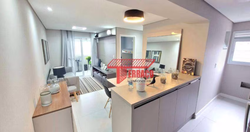 Apartamento com 2 dormitórios à venda, 53 m² por R$ 315.000,00 - Vila Tibiriçá - Santo André/SP