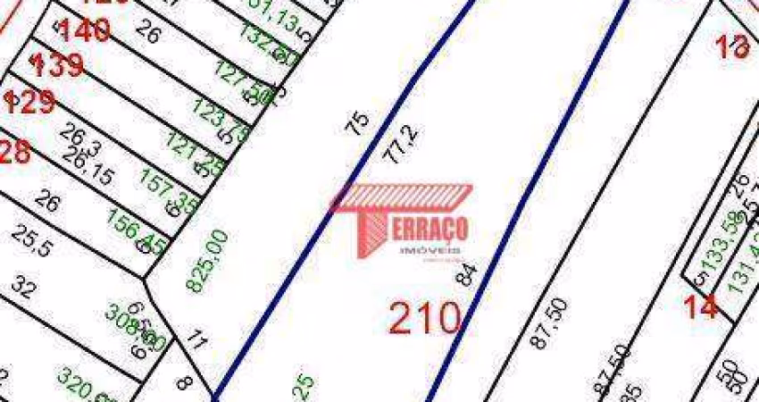 Terreno à venda, 1511 m² por R$ 1.861.702,43 - Vila Alto de Santo André - Santo André/SP