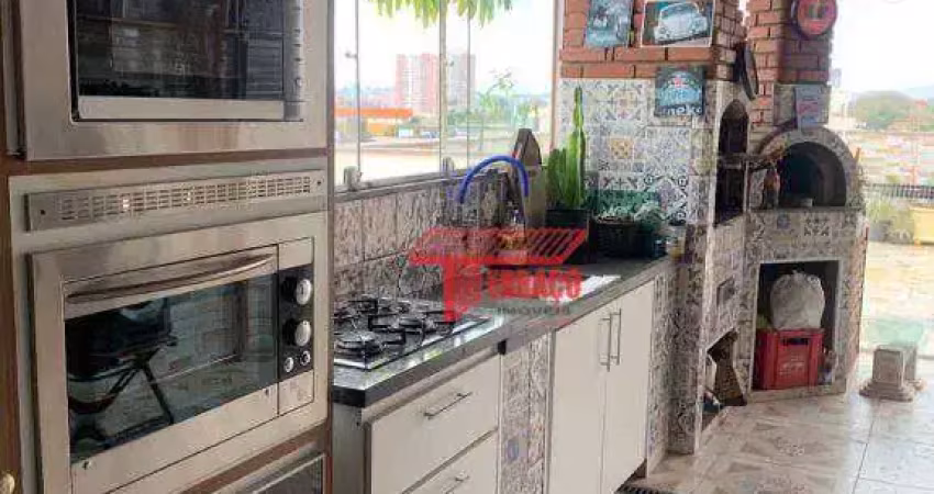 Cobertura com 2 dormitórios à venda, 48 m² por r$ 640.000,00 - vila américa - santo andré/sp
