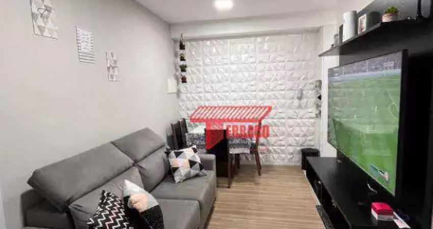 Apartamento com 2 dormitórios à venda, 39 m² por r$ 205.000,00 - jardim vila rica - santo andré/sp