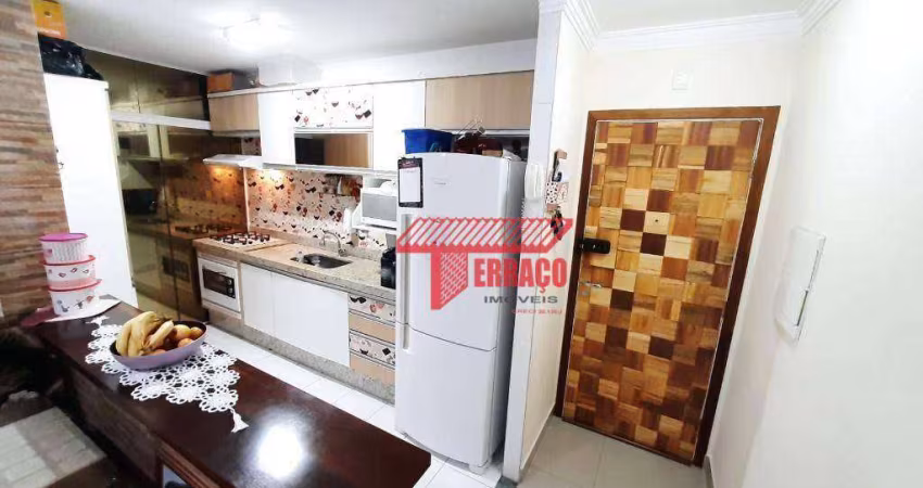Apartamento com 3 dormitórios à venda, 63 m² por R$ 285.000,00 - Jardim Santo André - Santo André/SP