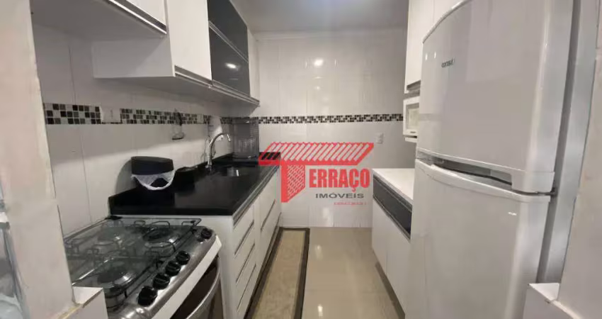 Apartamento com 2 dormitórios à venda, 55 m² por r$ 220.000,00 - jardim alvorada - santo andré/sp