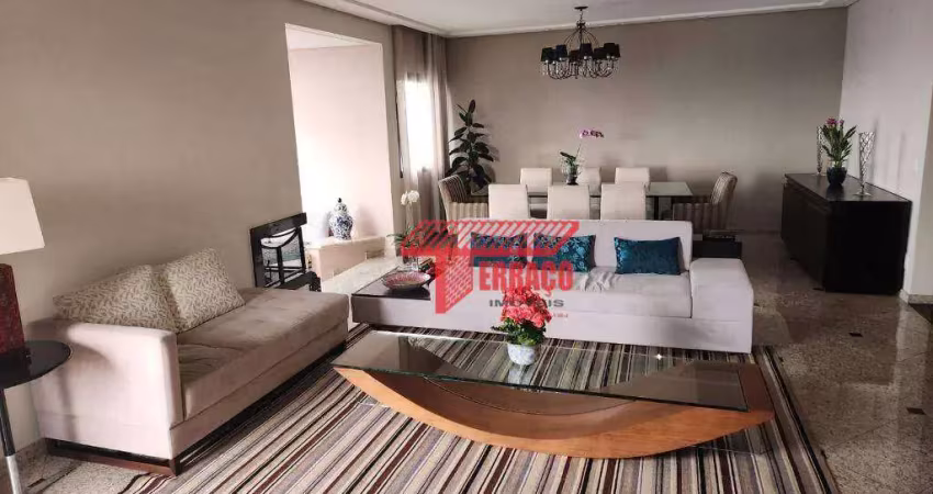 Apartamento com 4 dormitórios à venda, 210 m² por r$ 1.700.000,00 - vila delmira - são bernardo do campo/sp