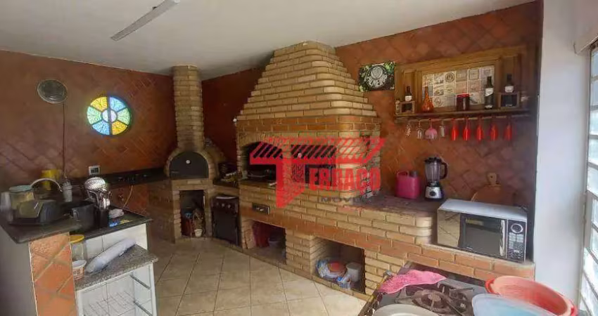 Sobrado com 3 dormitórios à venda, 294 m² - vila scarpelli - santo andré/sp