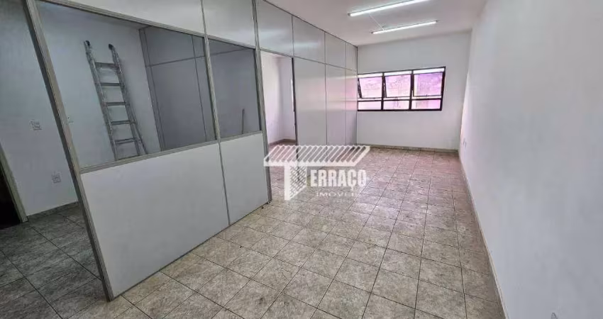 Sala para alugar, 40 m² por r$ 1.500,00/mês - vila assunção - santo andré/sp