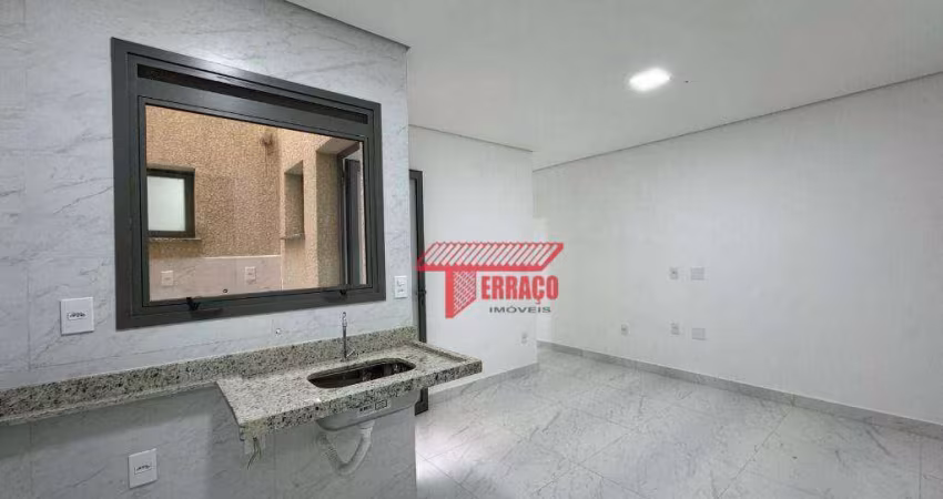 Apartamento com 2 dormitórios, 42 m² - venda ou aluguel - Jardim do Estádio - Santo André/SP