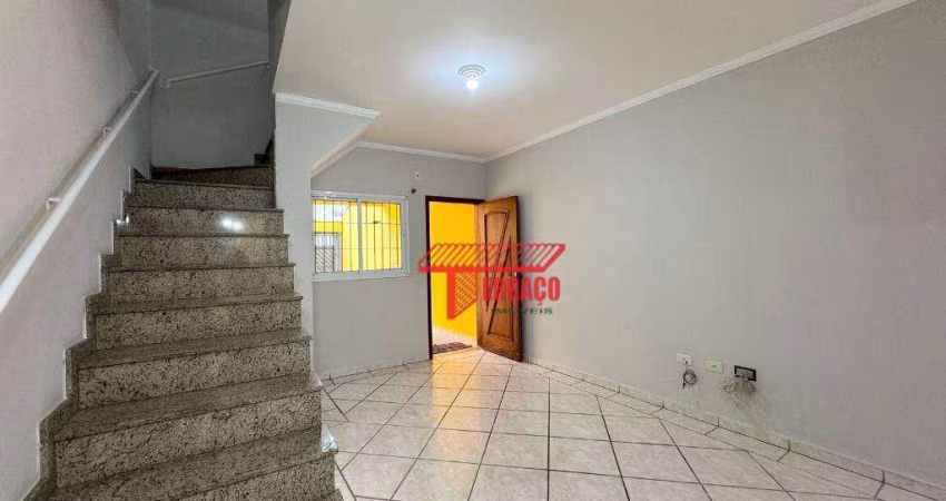 Excelente sobrado disponível para locação, 85 m²  - Vila Marina - Santo André/SP