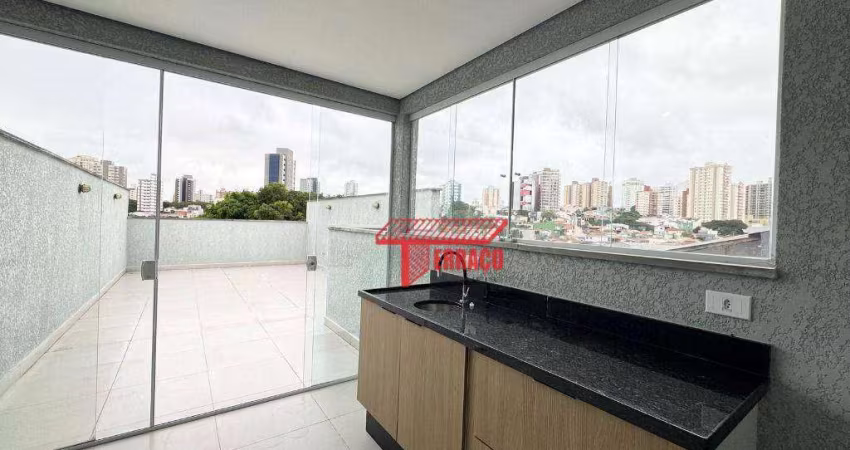 Cobertura com 2 dormitórios para alugar, 60 m² - Vila Guiomar - Santo André/SP