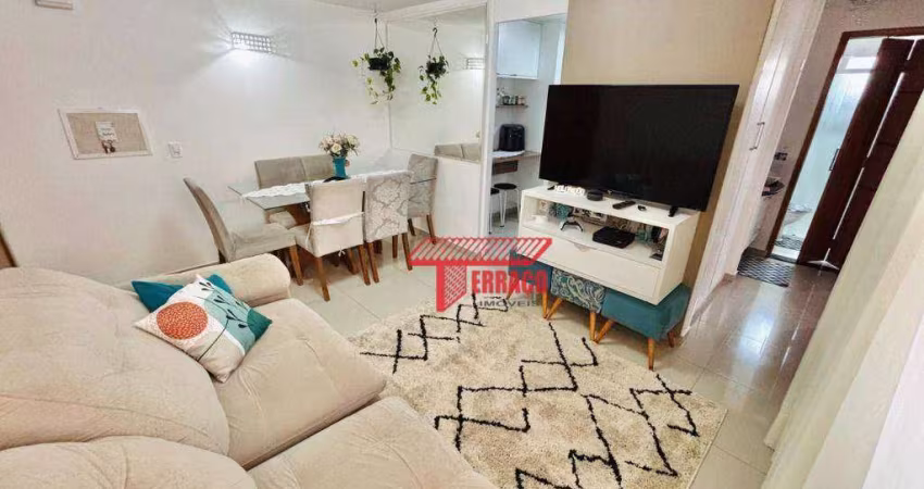Apartamento com 2 dormitórios à venda, 55 m² por R$ 245.000,00 - Jardim Alvorada - Santo André/SP