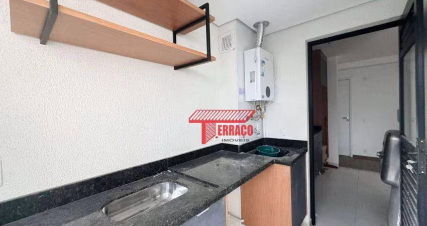 Apartamento novo com 2 dormitórios para alugar, 56 m² - Jardim - Santo André/SP