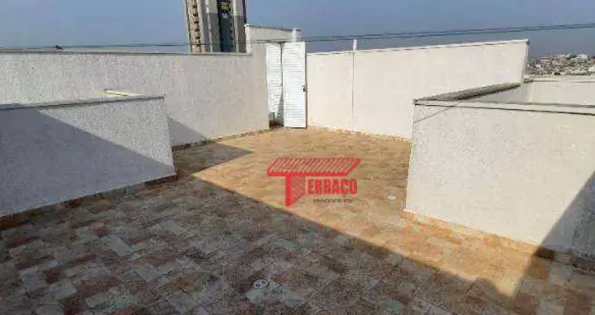 Cobertura com 2 dormitórios para alugar, 36 m² por R$ 1.955,02/mês - Vila Tibiriçá - Santo André/SP