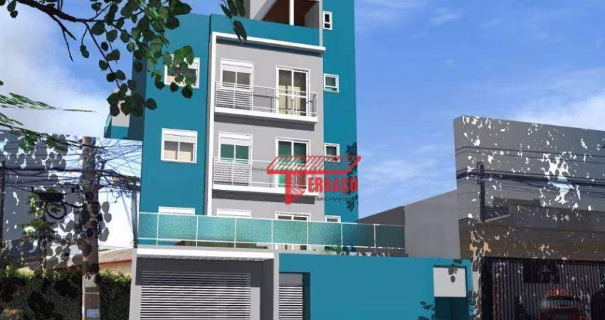 Apartamento com 2 dormitórios à venda, 44 m² por R$ 425.000,00 - Paraíso - Santo André/SP