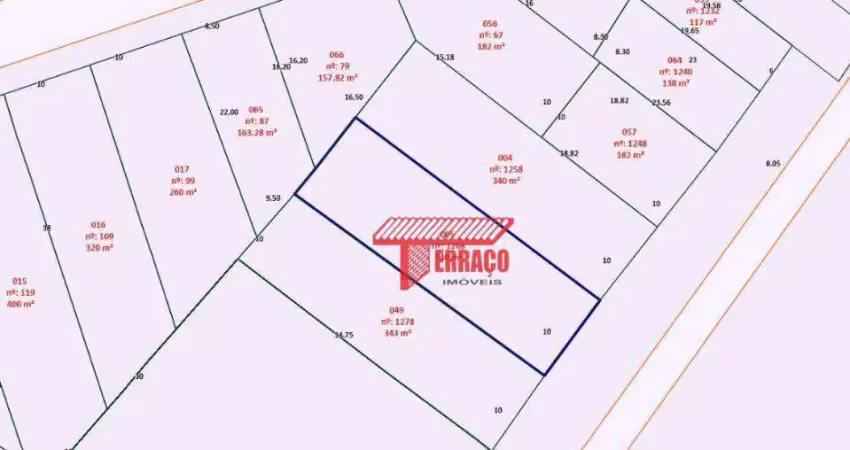 Terreno à venda, 340 m² - vila gilda - santo andré/sp